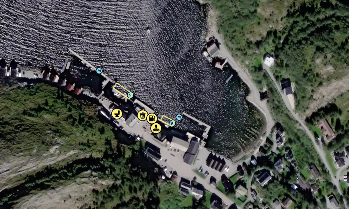 Satelite image of Bessaker sentrum