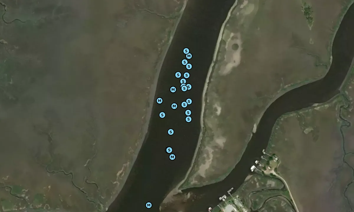 Satelite image of Big Bay Creek