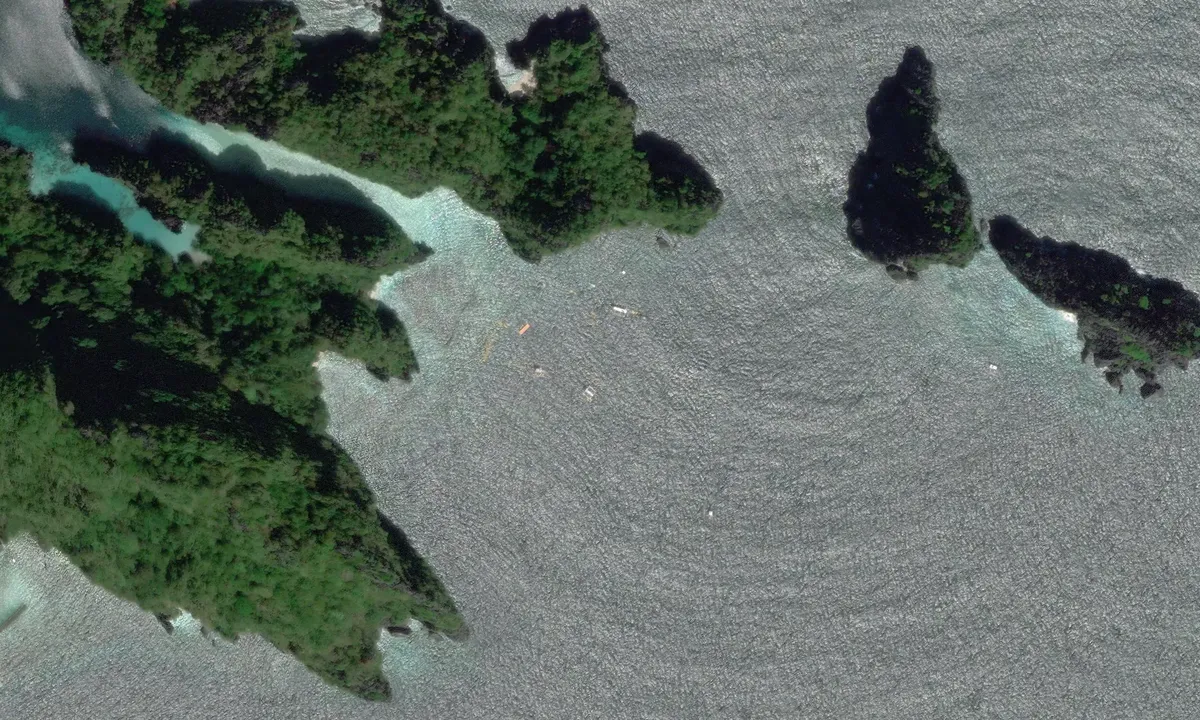 Satelite image of Big Lagoon