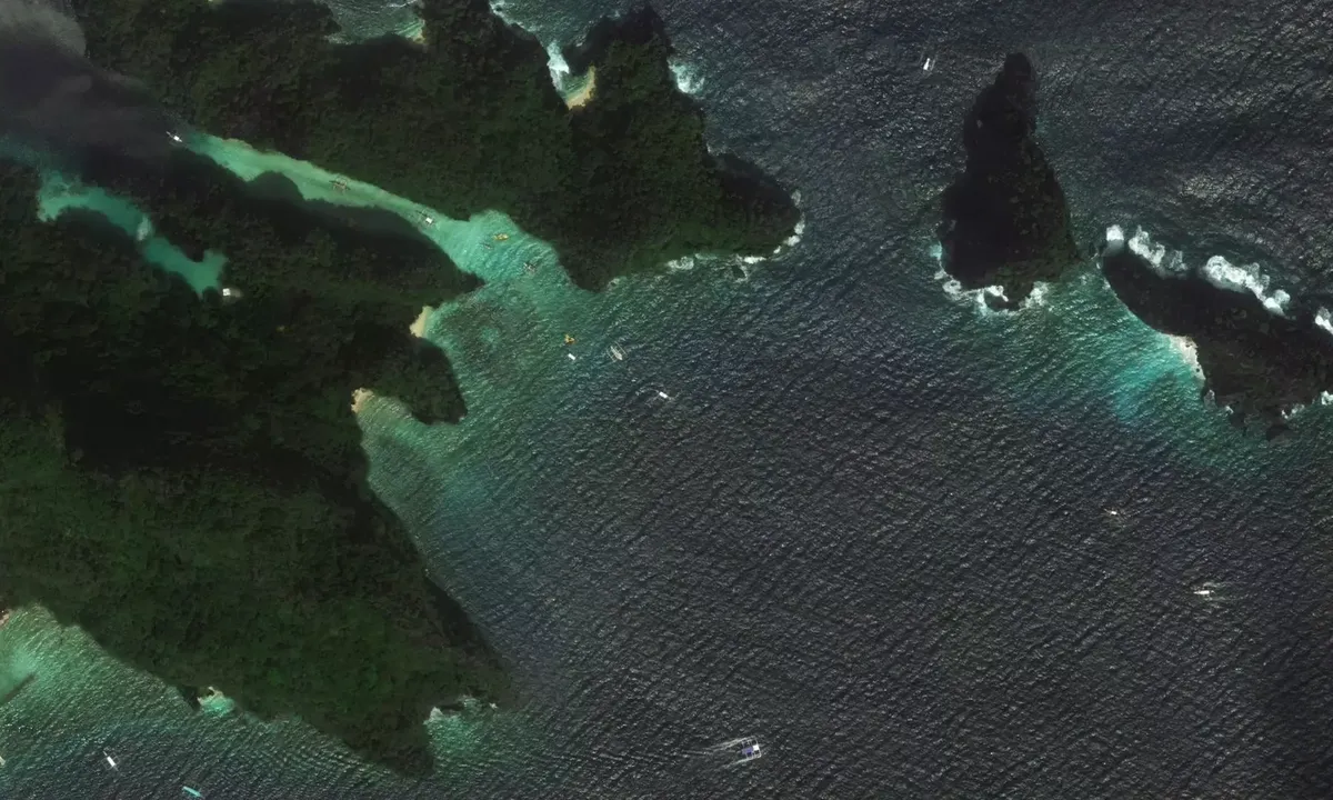 Satelite image of Big Lagoon