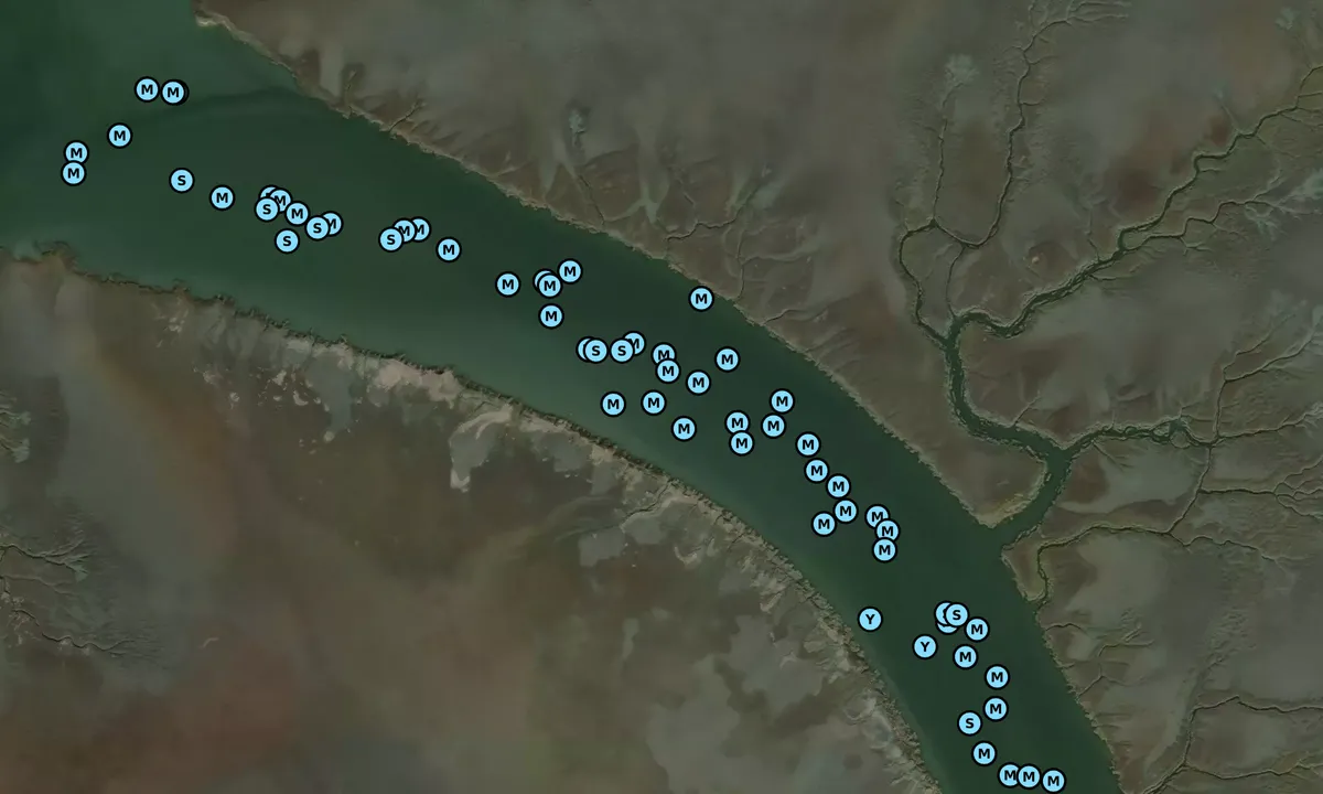 Satelite image of Big Tom Creek - 1