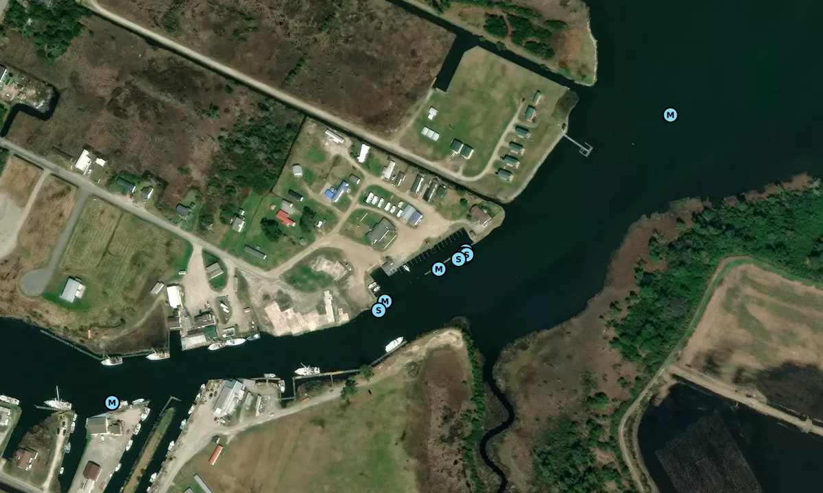 Satelite image of Big Trout Marina