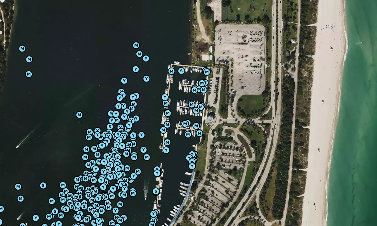 Flyfoto av Bill Bird Marina at Haulover Park