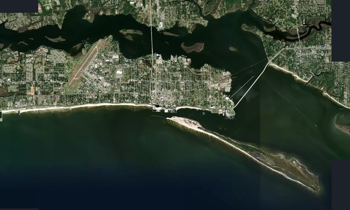 Flyfoto av Biloxi Small Craft Harbor