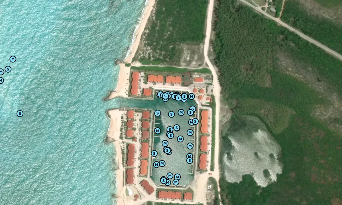 Satelite image of Bimini Cove Resort and Marina