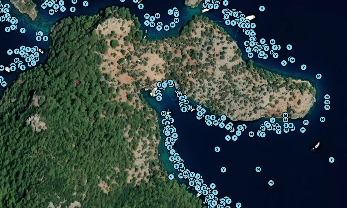 Satelite image of Binlik (Kuyrucak) Koyu