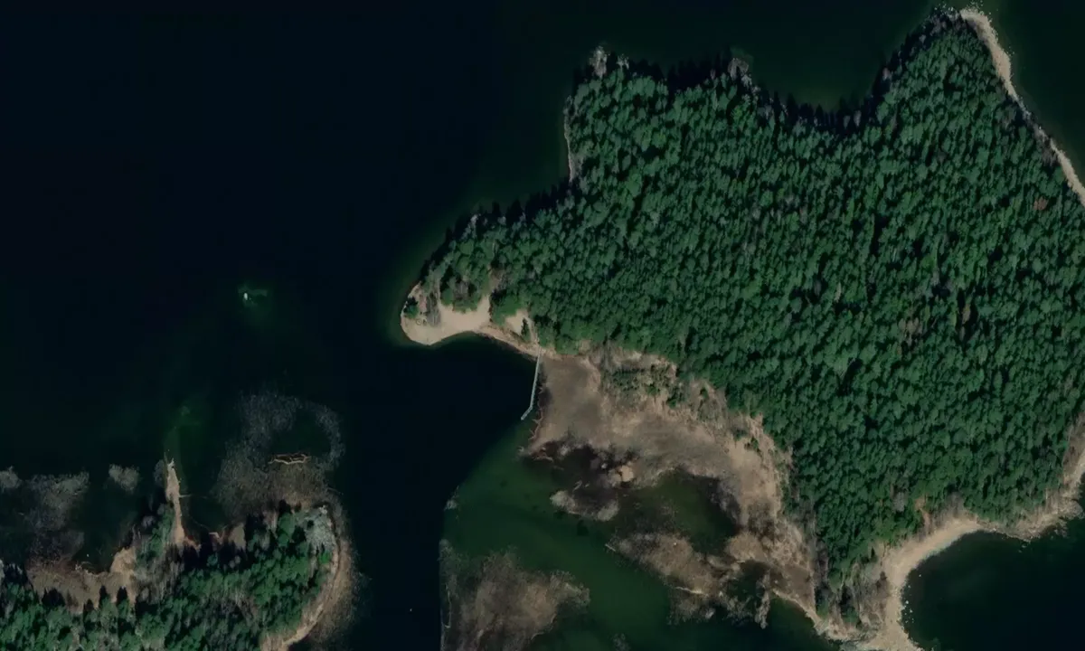 Flyfoto av Björkön Tösse