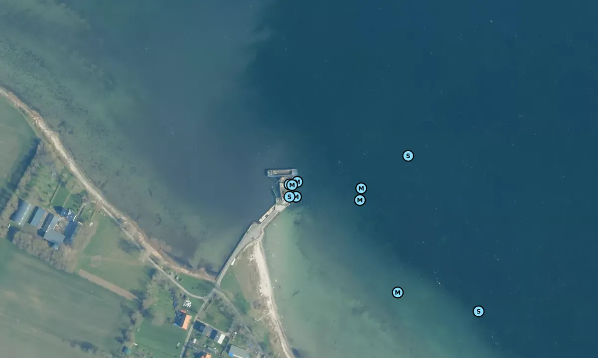 Satelite image of Bjørnø Landingsbro