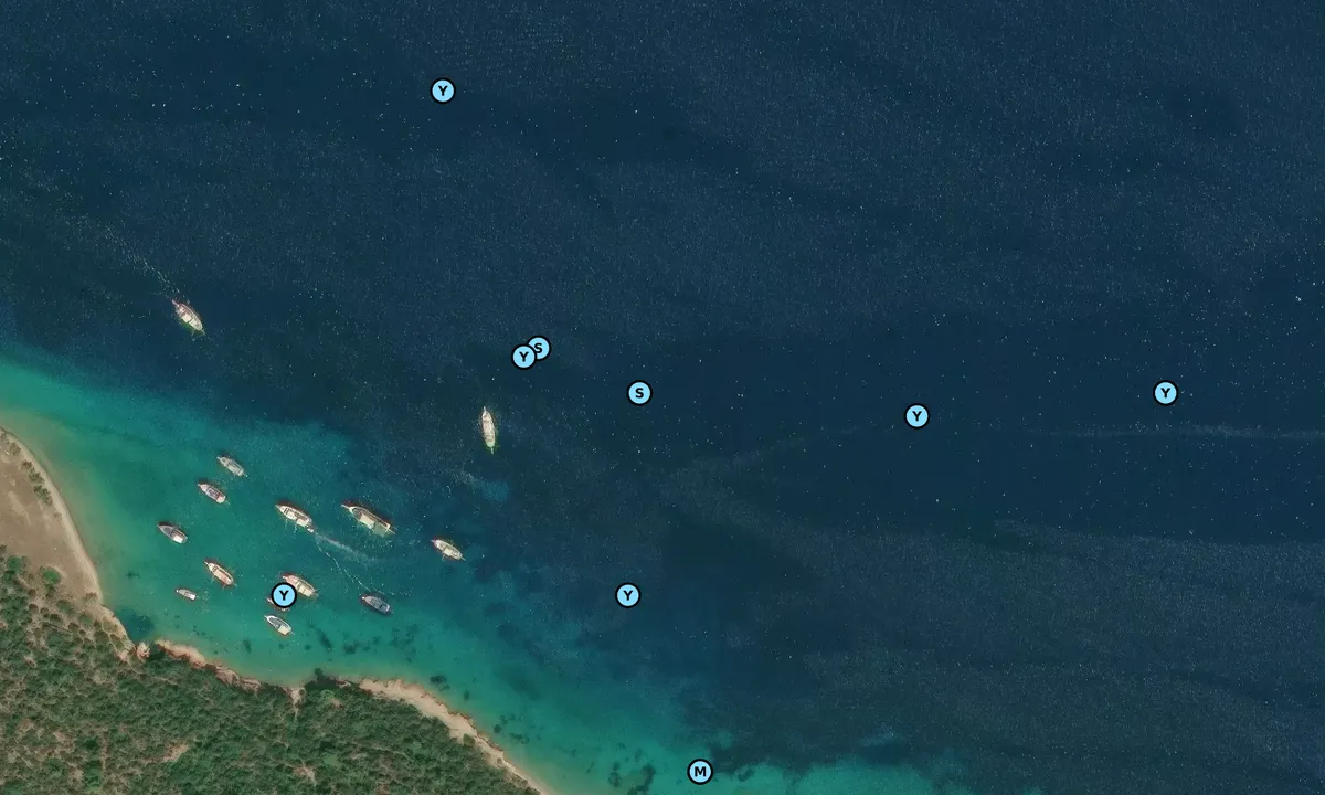 Satelite image of Black island Hot spring