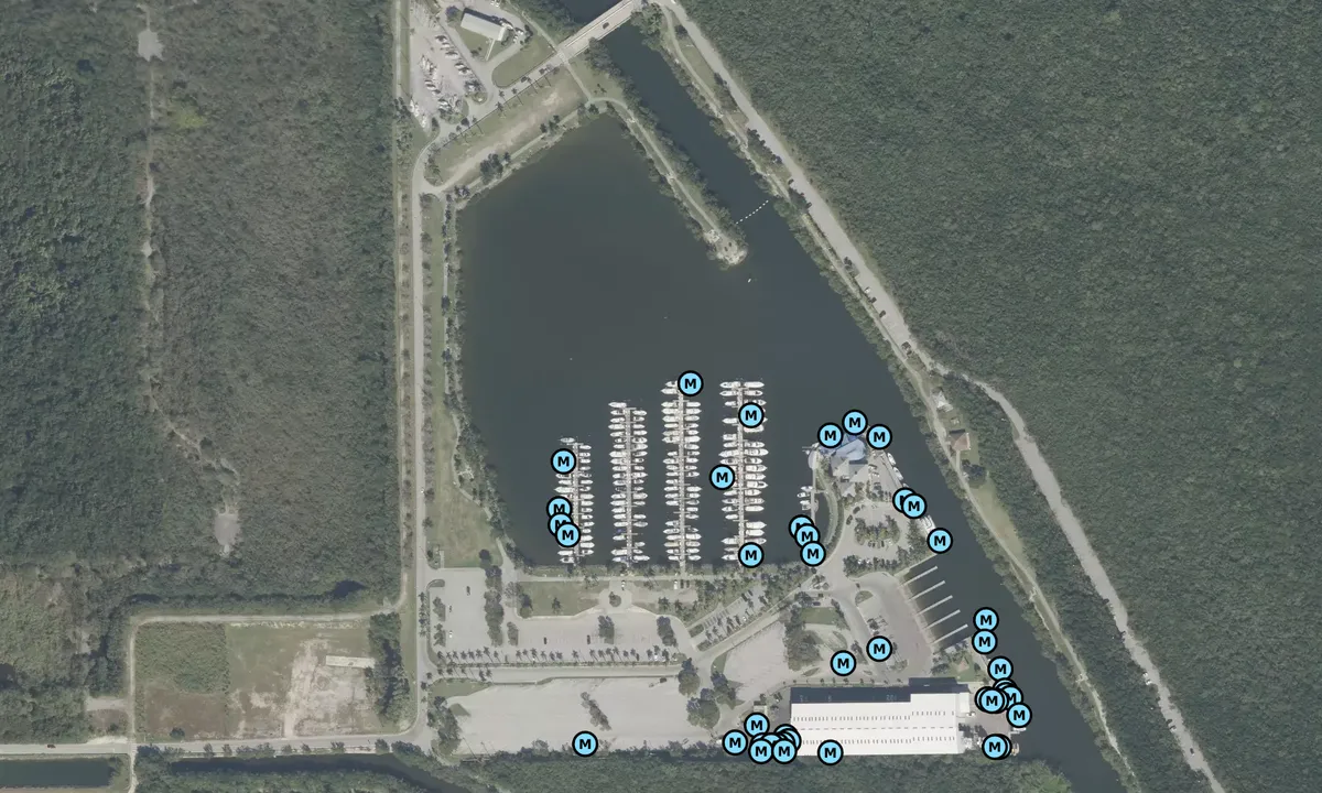 Satelite image of Black Point Marina