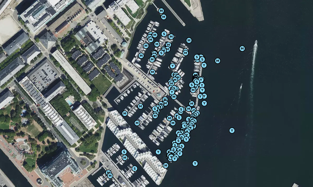 Satelite image of Black Rock Sailing School