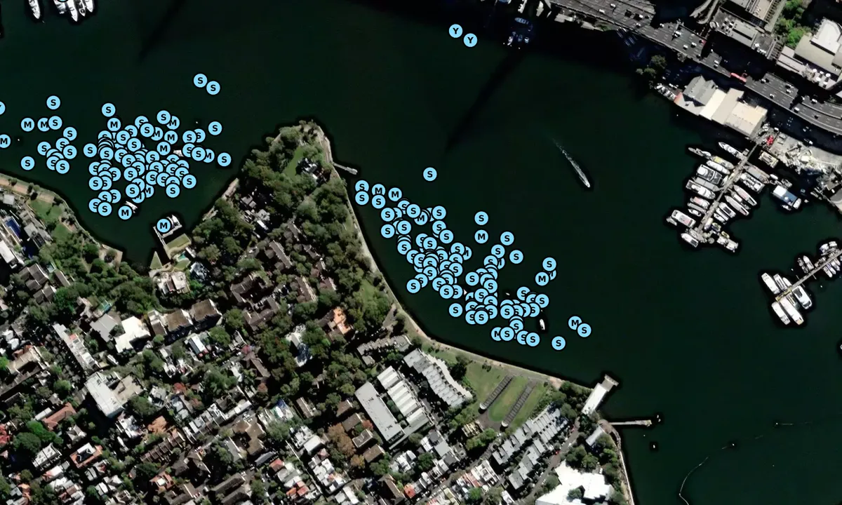 Satelite image of Blackwattle Bay East - Glebe