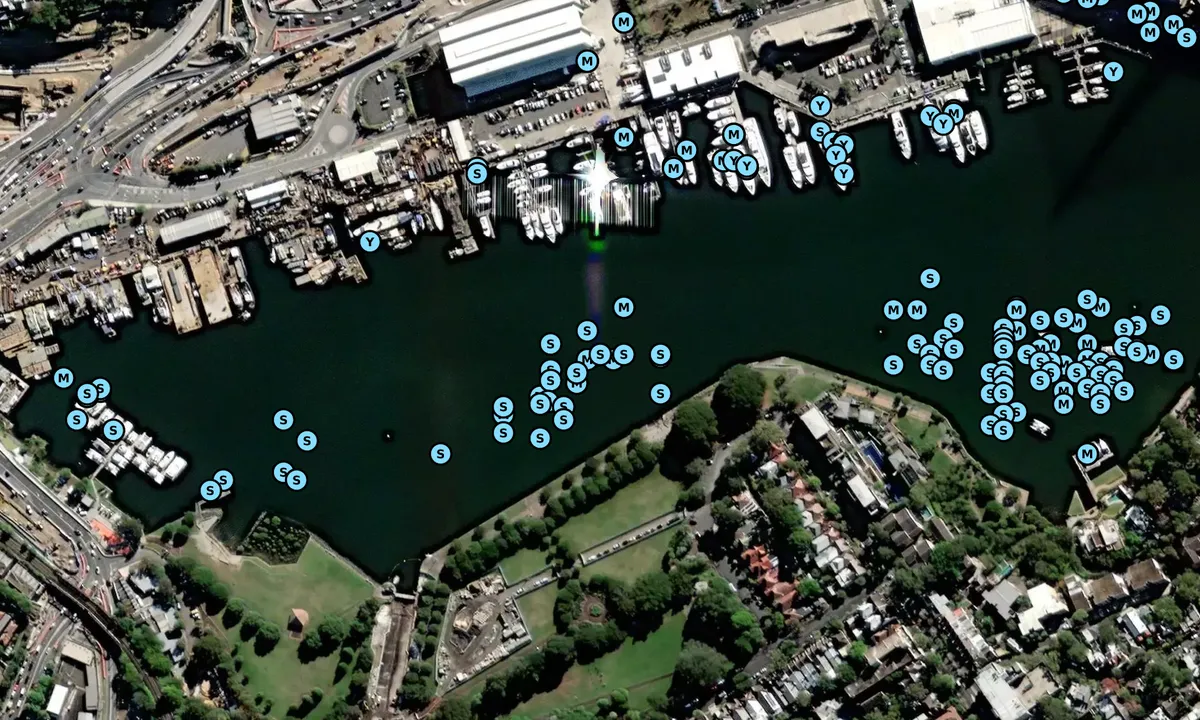 Flyfoto av Blackwattle Bay West