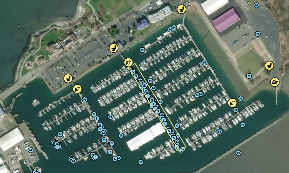 Satelite image of Blaine Harbor