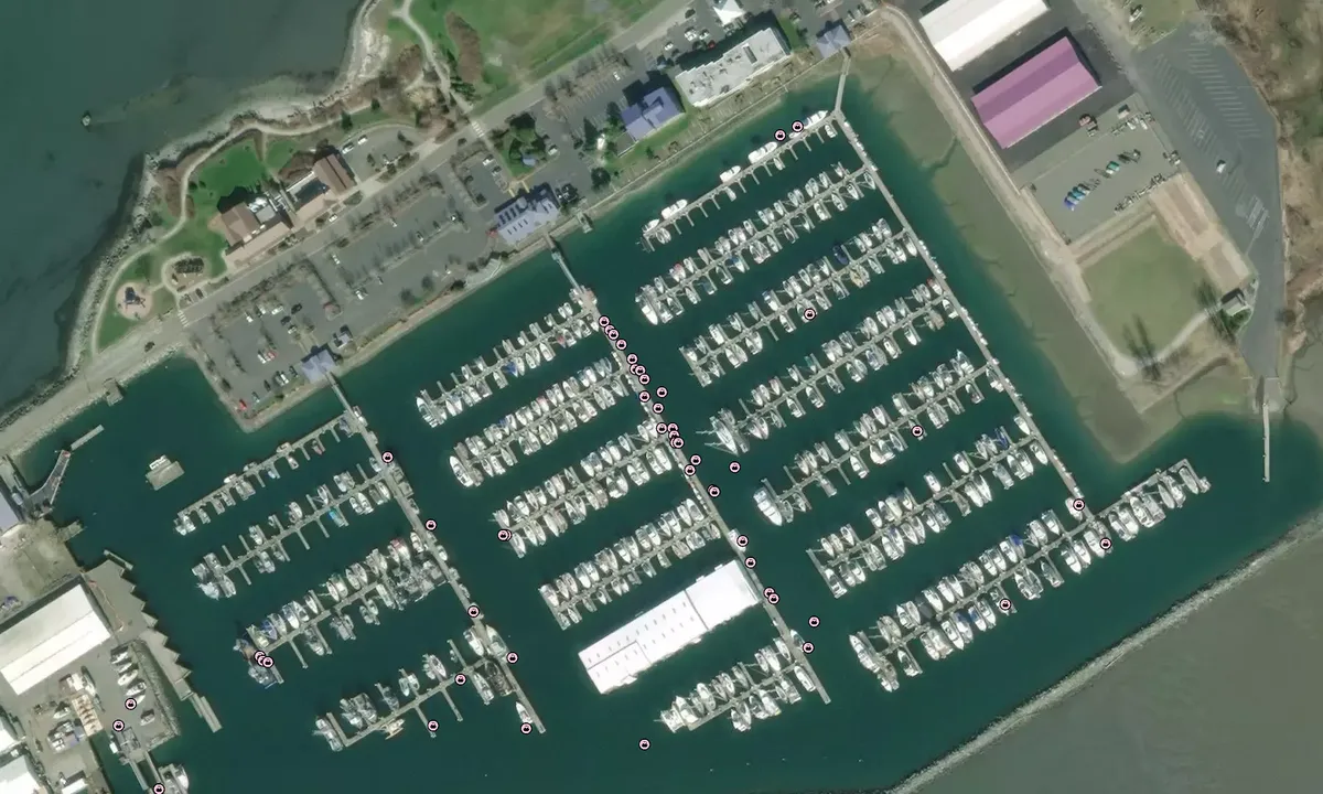 Flyfoto av Blaine Harbor