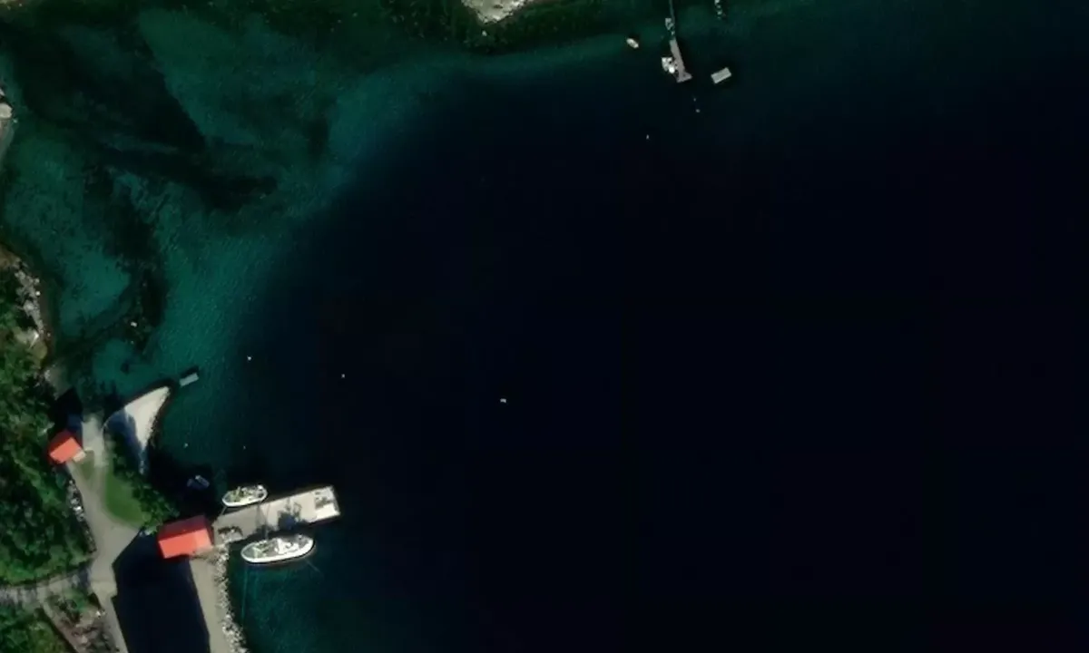 Satelite image of Blåmannsvika