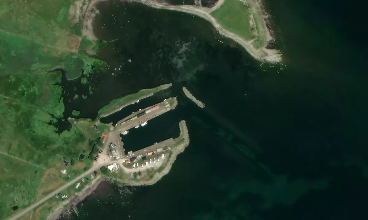 Satelite image of Bläsinge Gästhamn