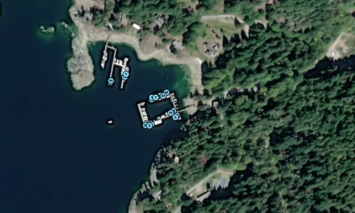 Satelite image of Bliss Landing