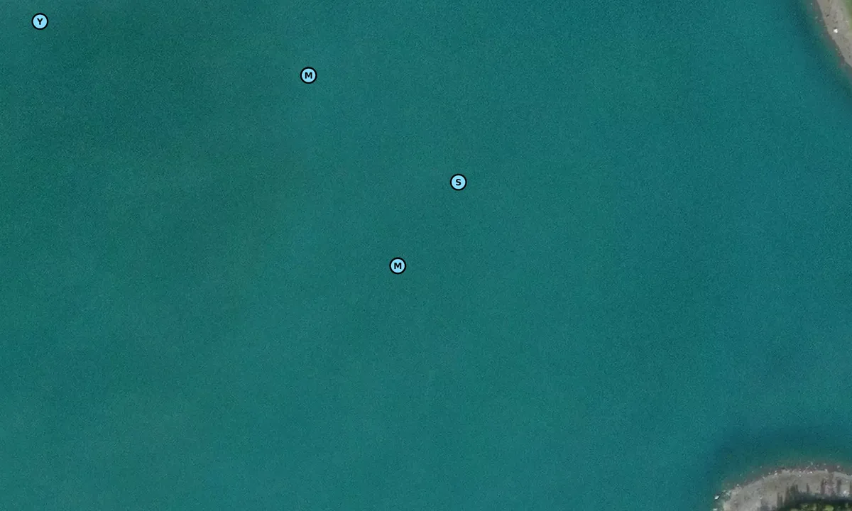 Satelite image of Blue Mouse Cove Southeast