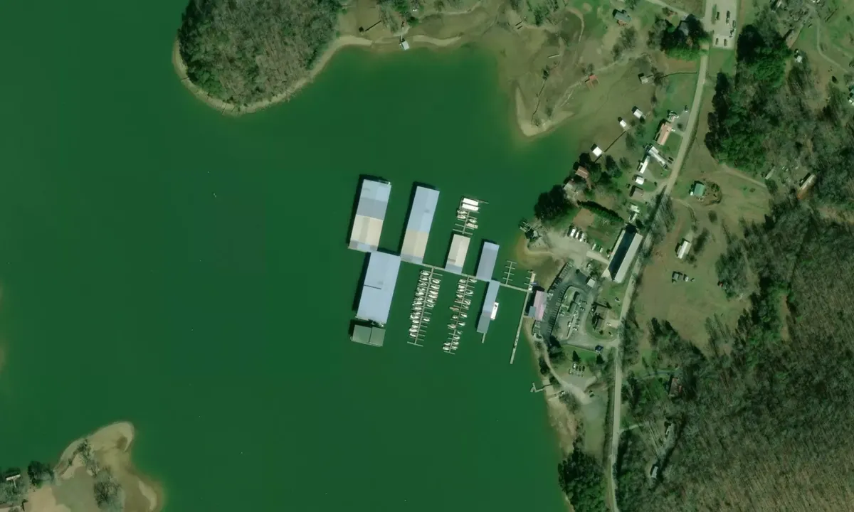 Flyfoto av Blue Springs Marina