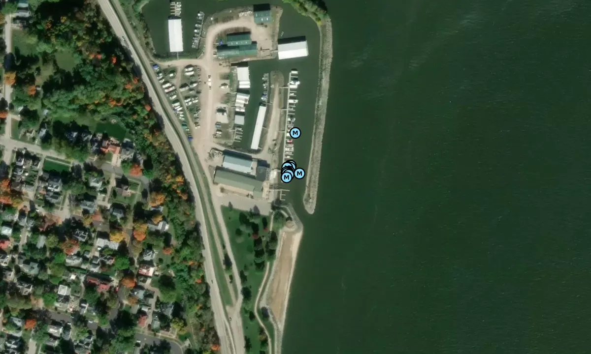 Satelite image of Bluff Harbor Marina