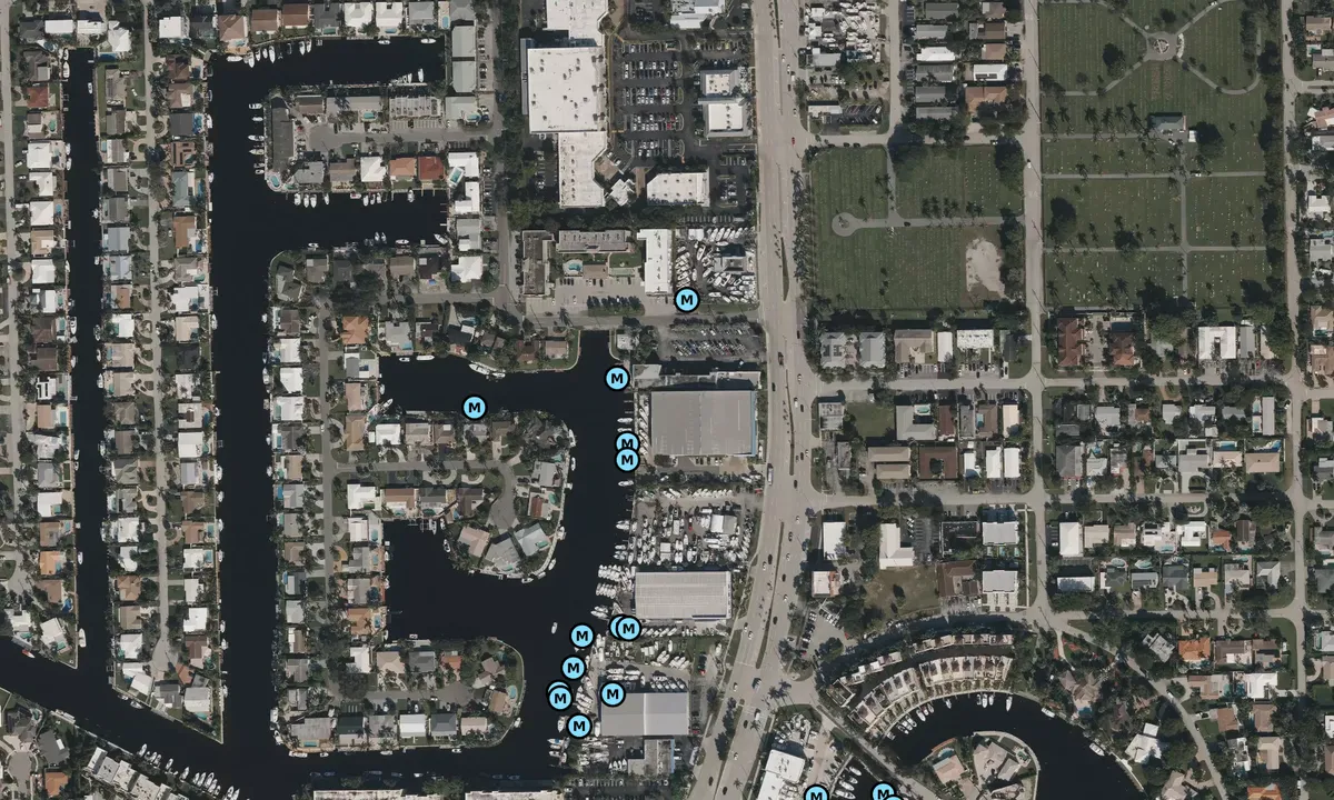 Satelite image of Boathouse Marine Center - Pompano Beach