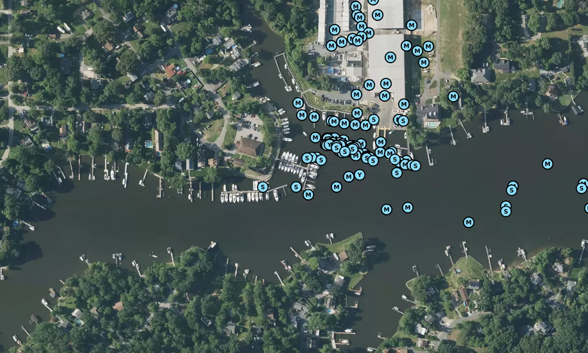 Satelite image of Bodkin Yacht Club