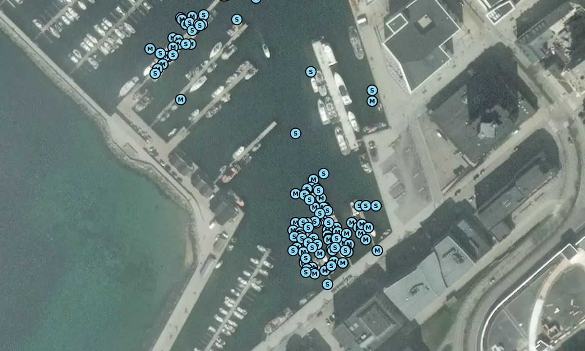 Satelite image of Bodø Gjestehavn