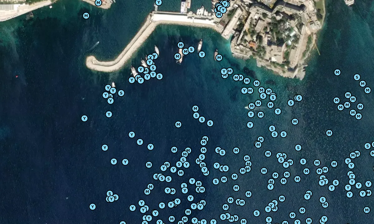 Satelite image of Bodrum castle