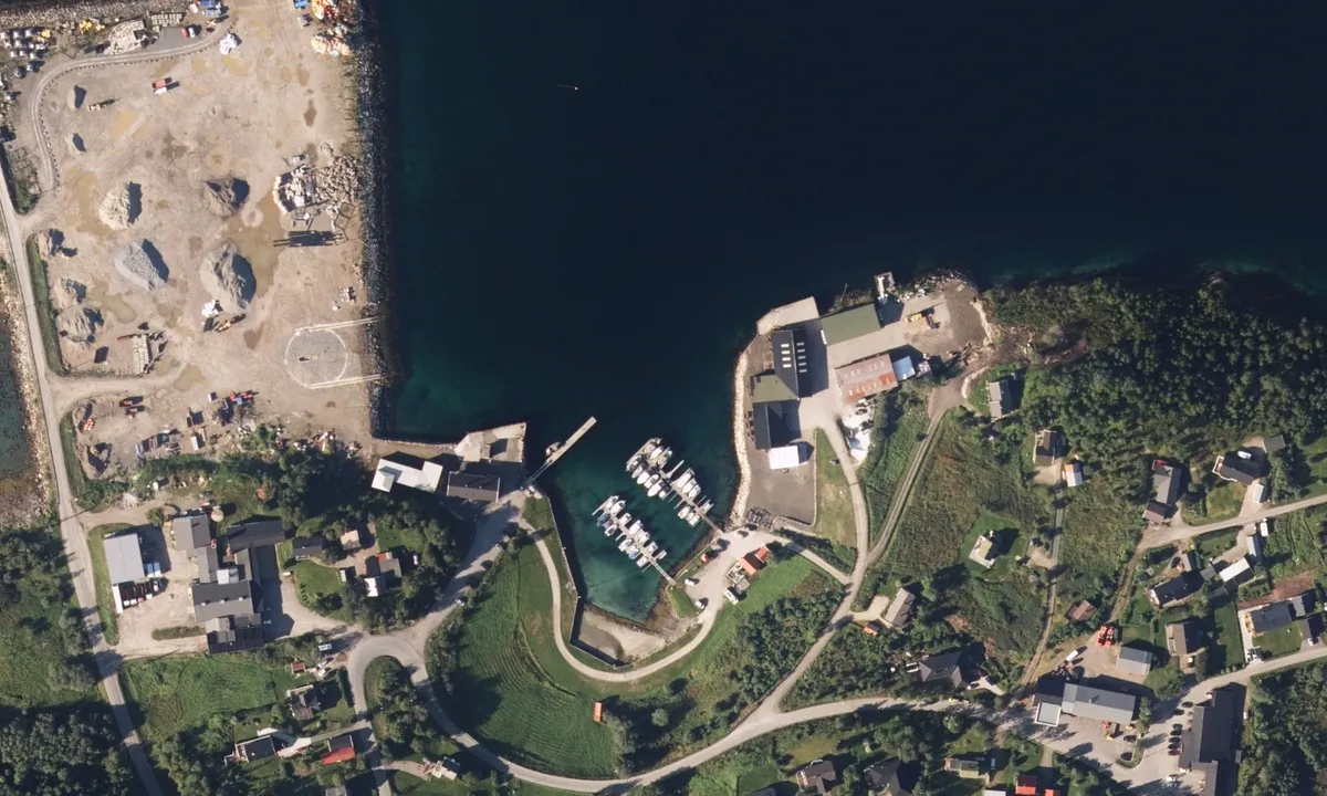 Flyfoto av Bogen Småbåthavn - Bogøy