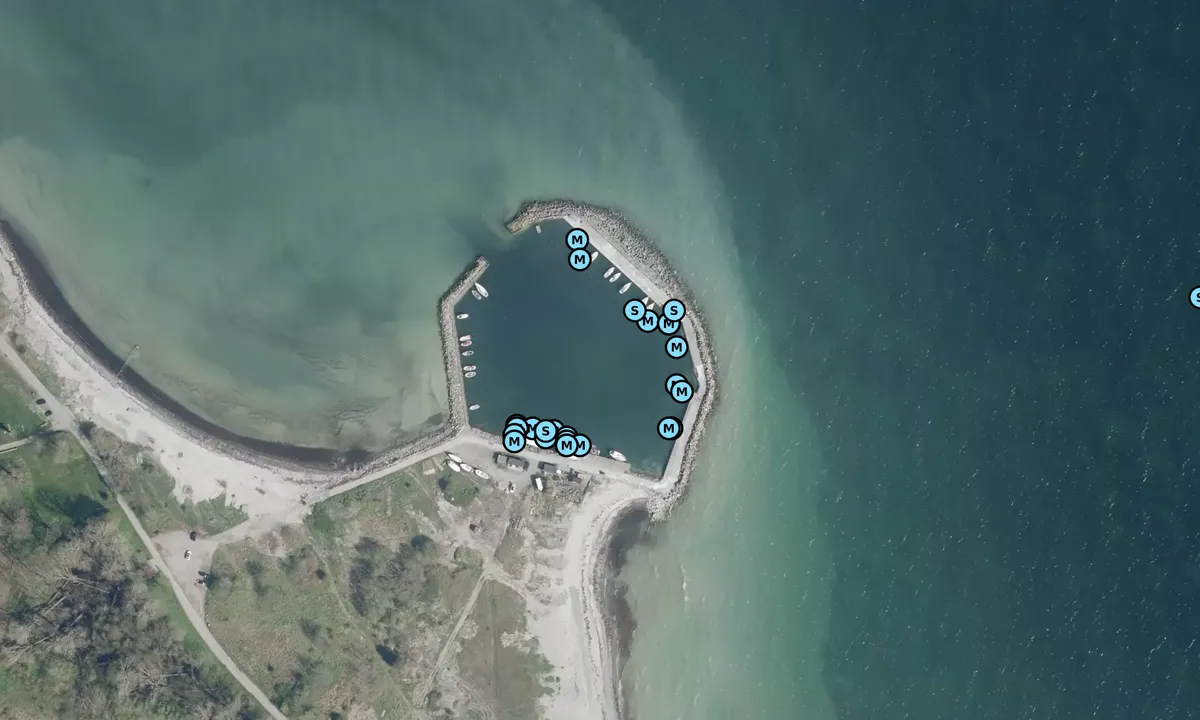 Satelite image of Bøgeskov Havn