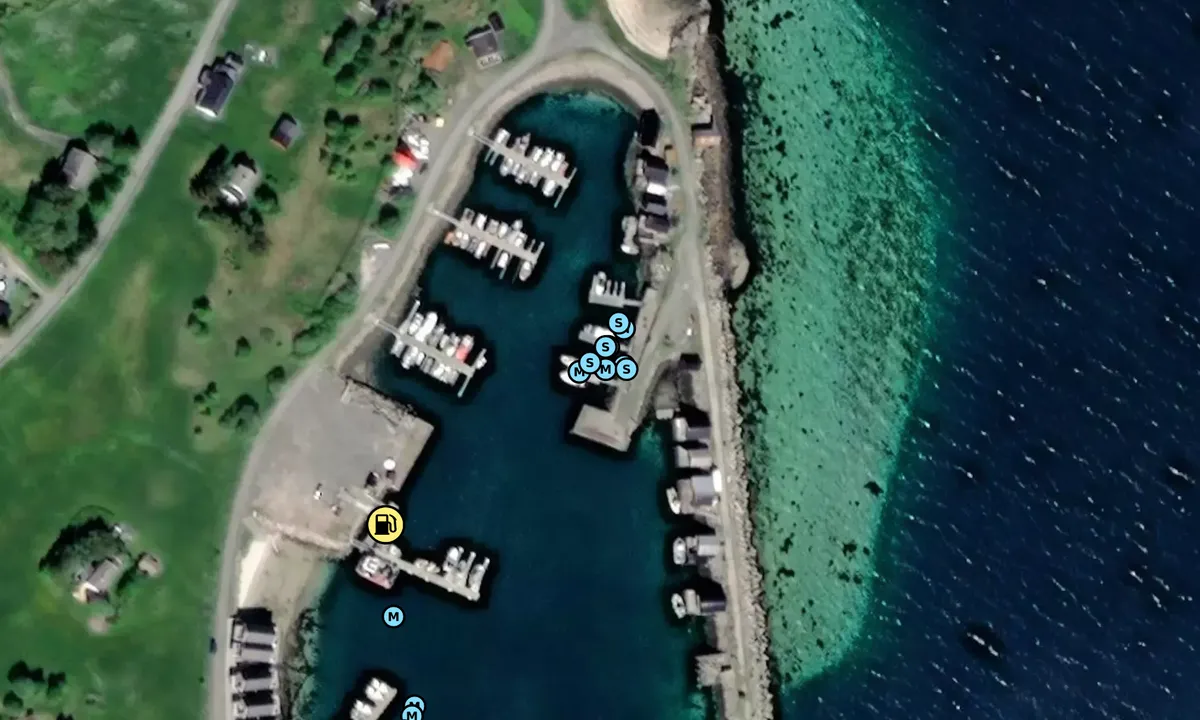 Satelite image of Bolga Gjestehavn