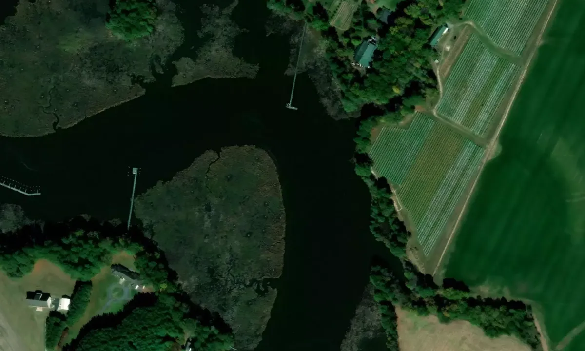 Satelite image of Bordeleau Vinyards and Winery