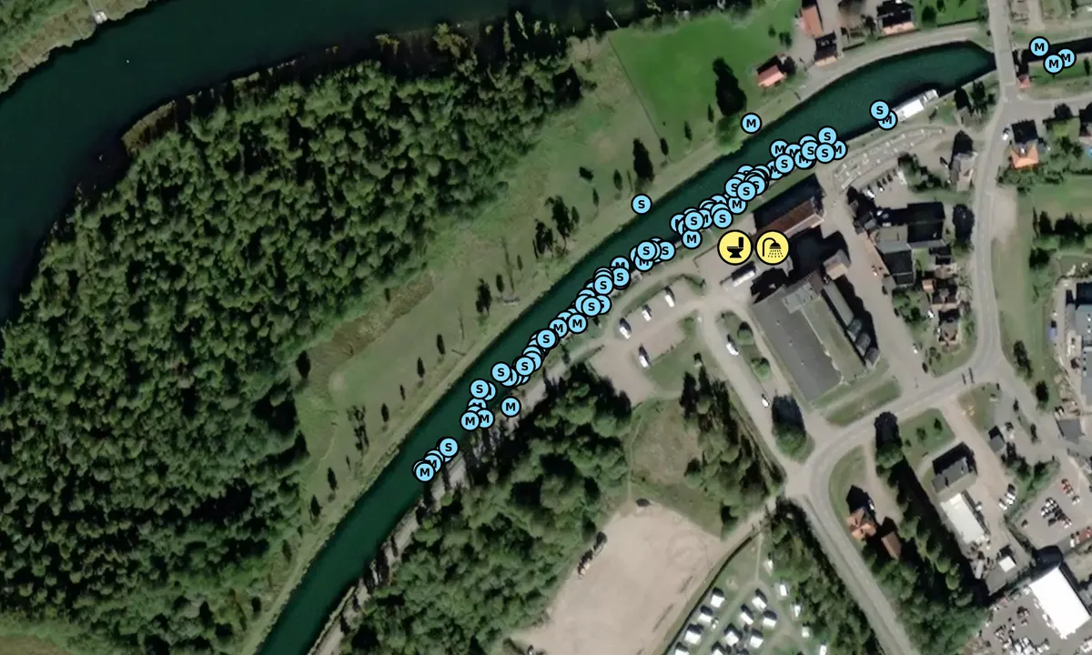 Satelite image of Borensberg Gästhamn