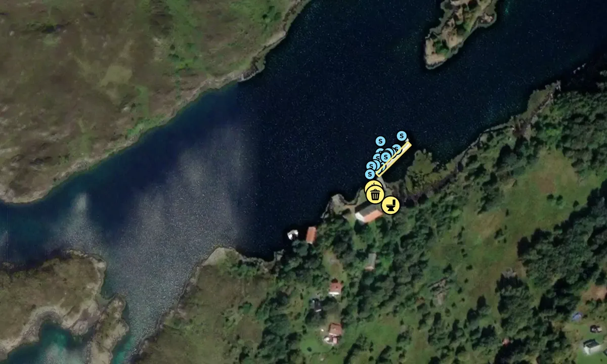 Satelite image of Borgarøya - Ulstein