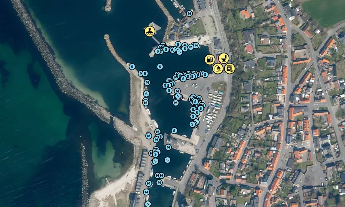 Satelite image of Bornholm - Hasle Havn