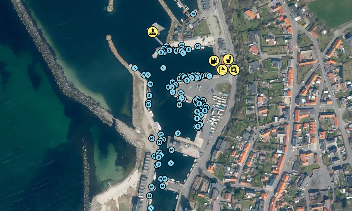 Satelite image of Bornholm - Hasle Havn
