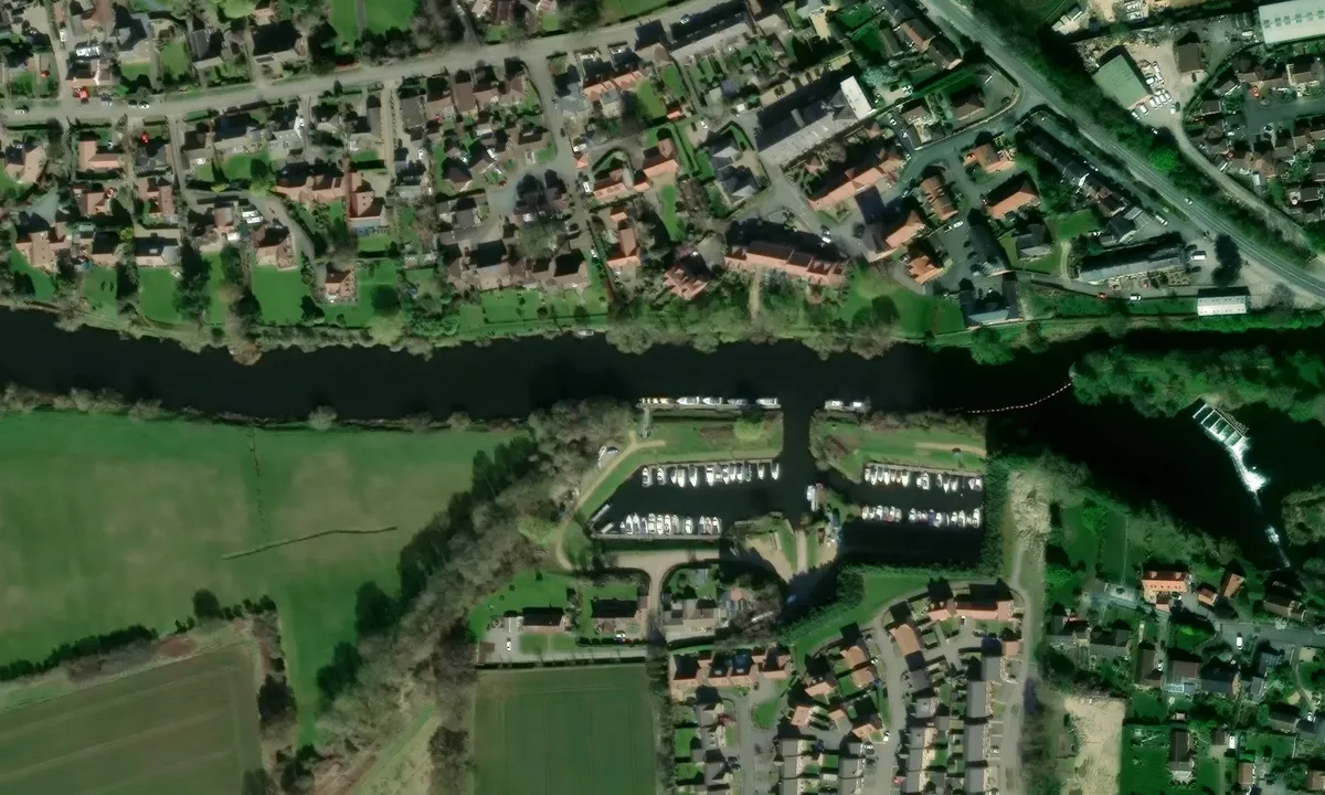 Satelite image of Boroughbridge Marina