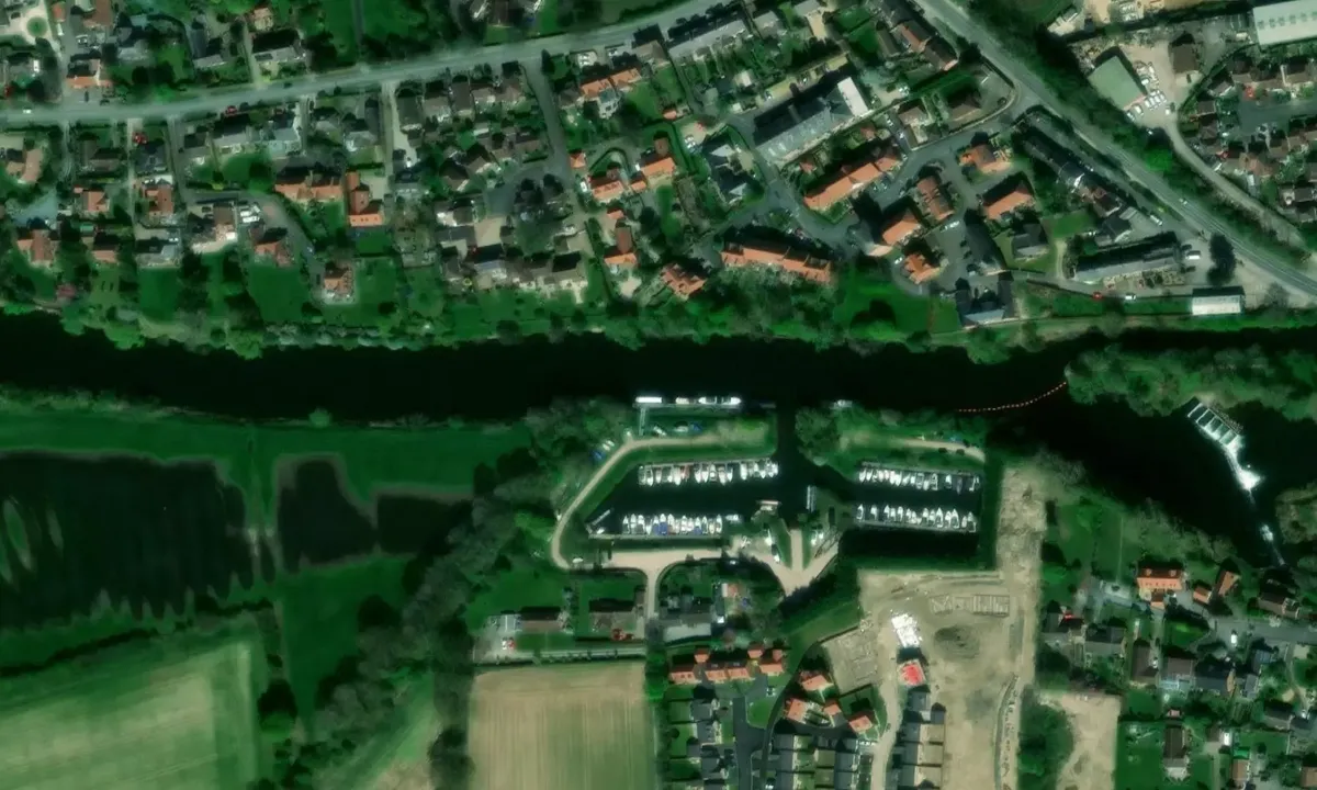 Satelite image of Boroughbridge Marina