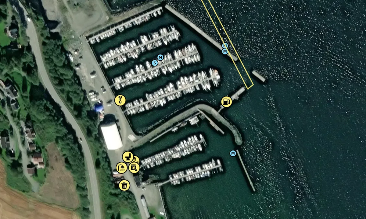 Satelite image of Børsa Båthavn