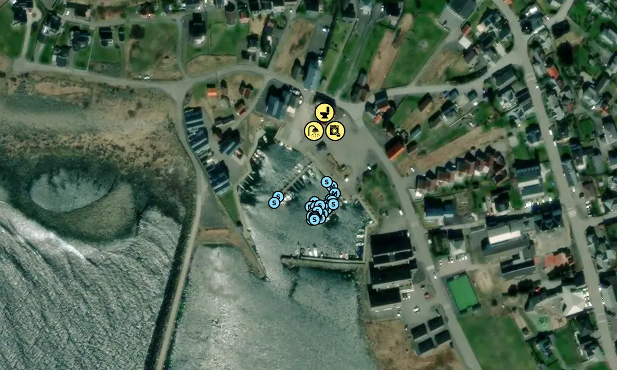 Satelite image of Borshavn Gjestehavn