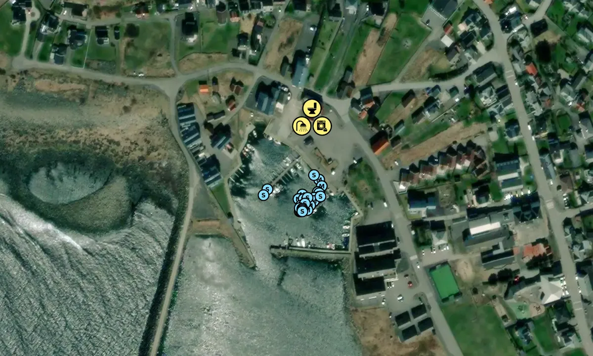 Satelite image of Borshavn Gjestehavn