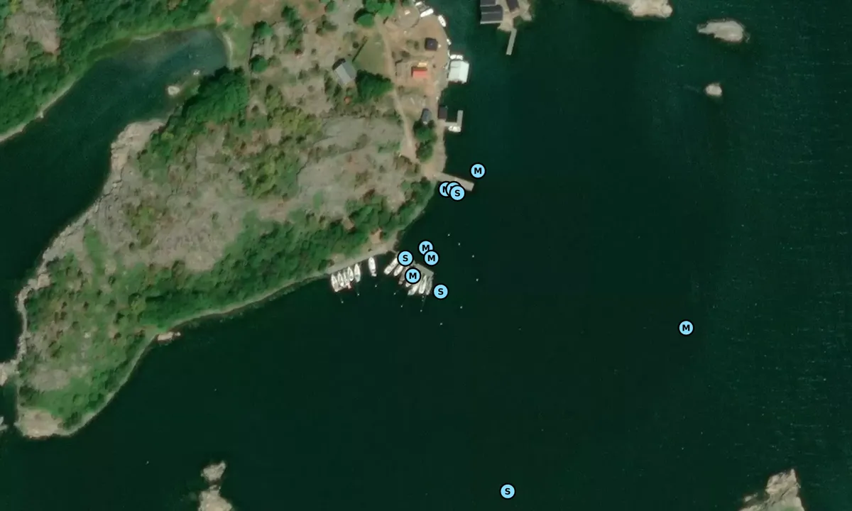 Satelite image of Borstö besöksbrygga