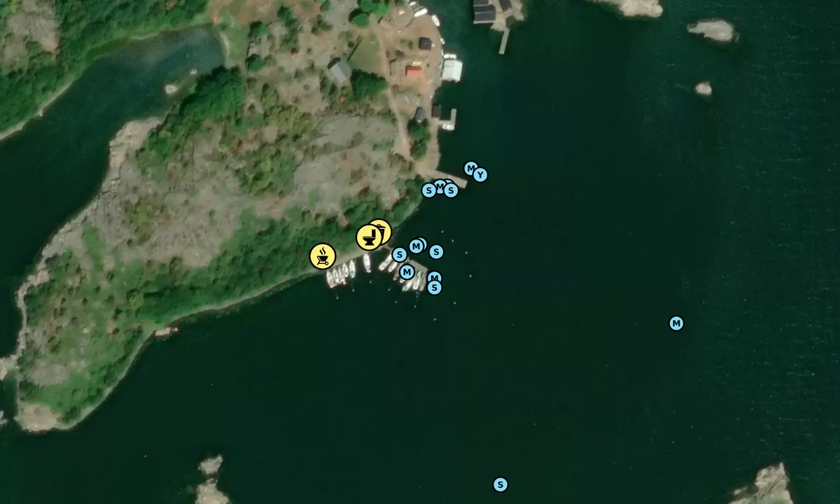 Satelite image of Borstö besöksbrygga