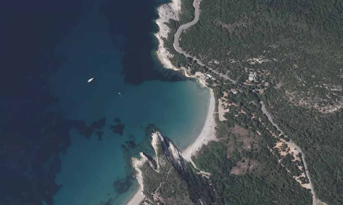 Flyfoto av Bo's plage