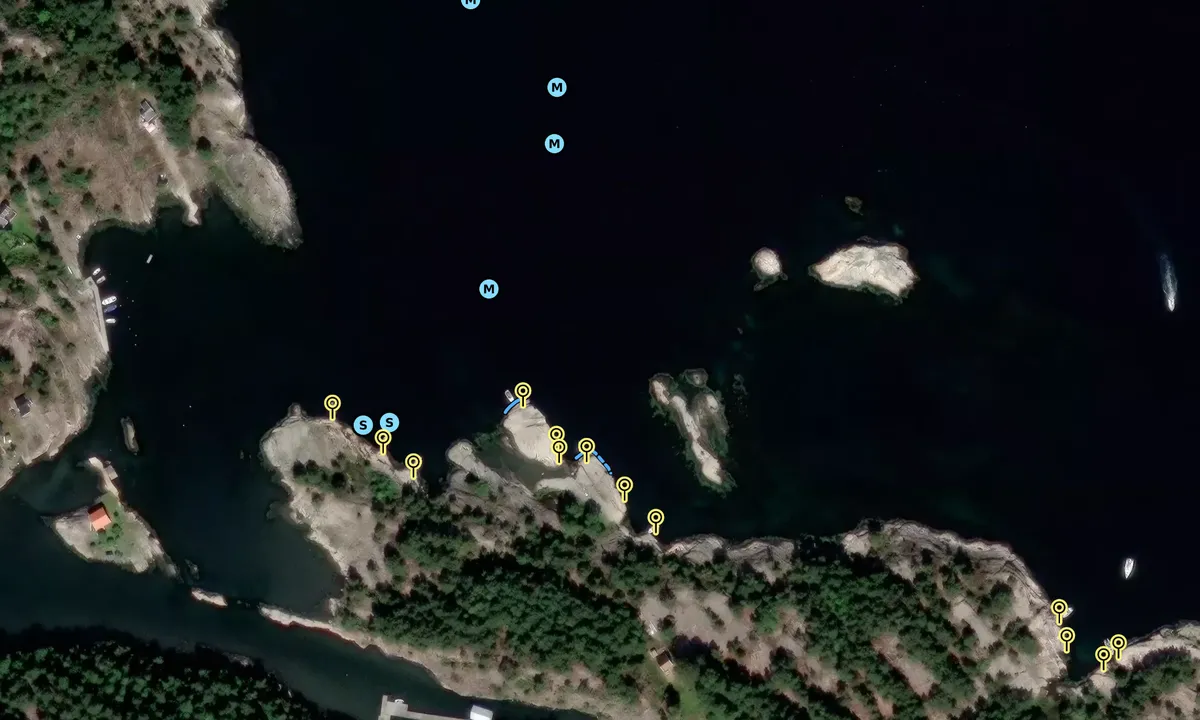 Satelite image of Bragdøya, østre