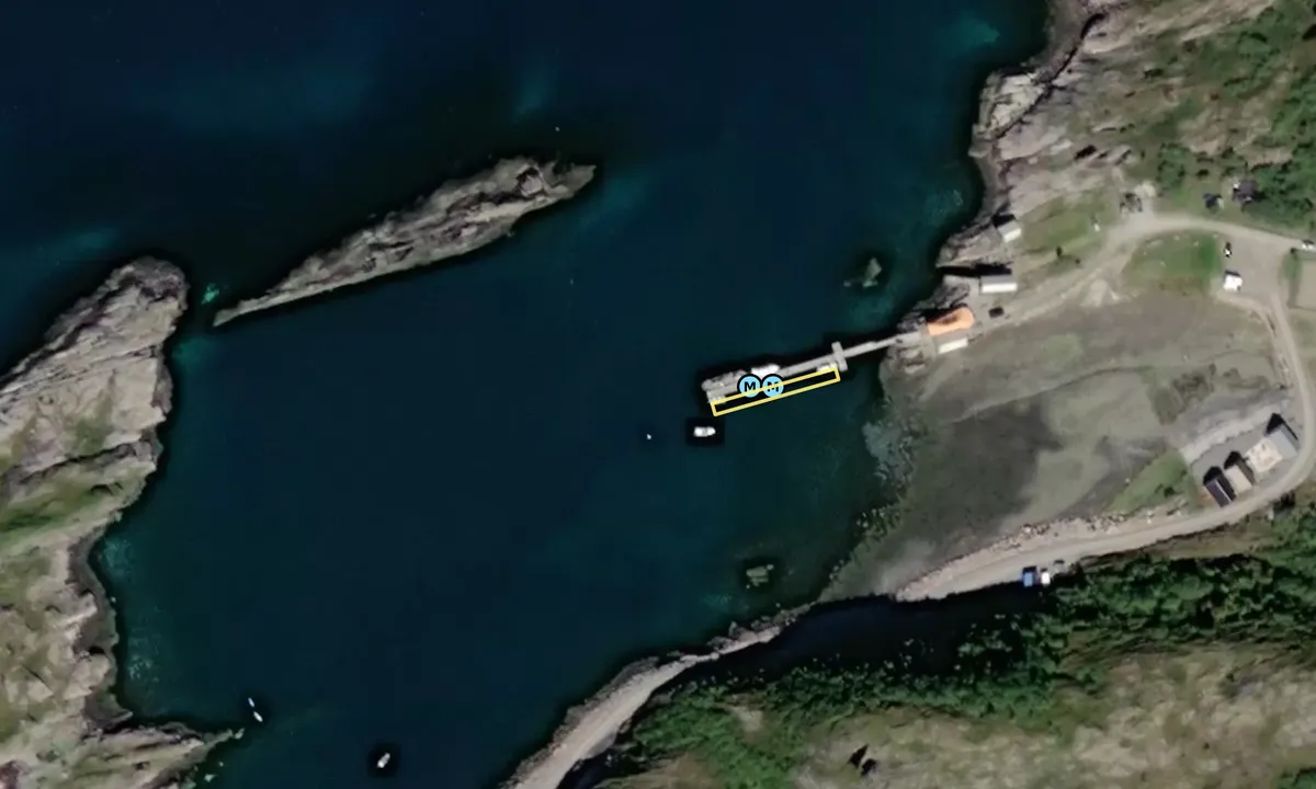 Flyfoto av Brakstad Hamn