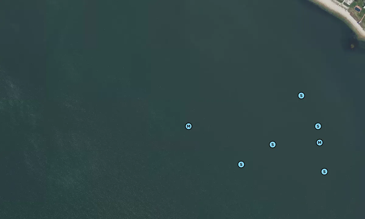 Satelite image of Branford harbor