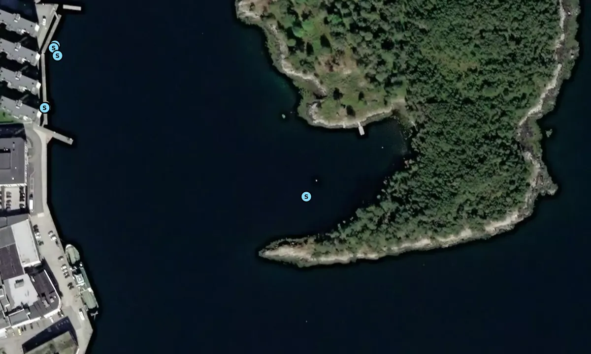 Satelite image of Brattholmen - Brattvåg