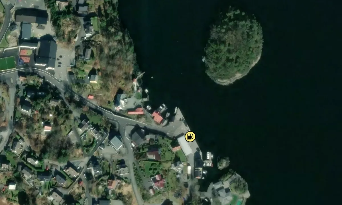 Satelite image of Brattholmen Marina